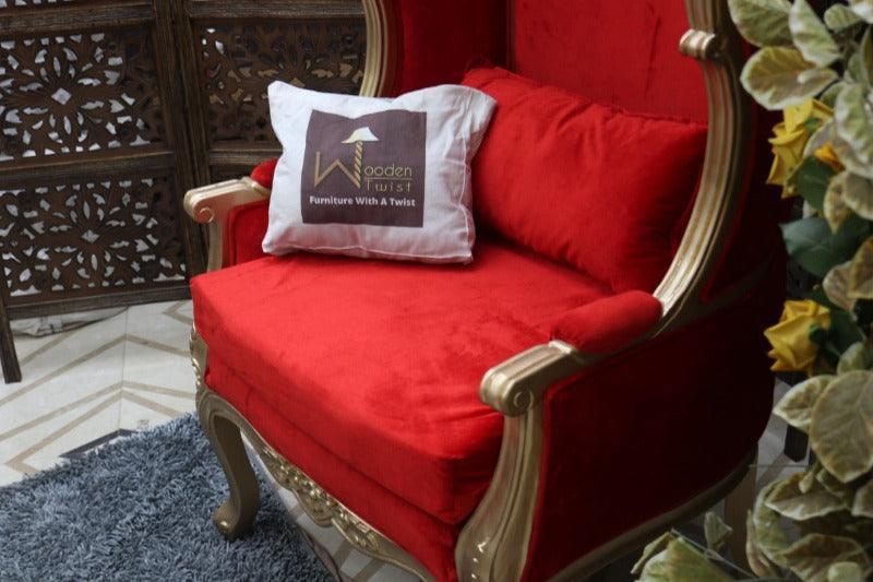 Golden Frame, Red Upholstery