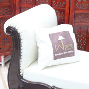 Fovero Sheesham Wood Bench Couch (Walnut Finish) - WoodenTwist