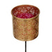 Gandhara Votive with Garden Stick and Pink Tea Light holder - Set of 2 - WoodenTwist