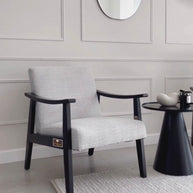 Wooden Handmade NEGRA Modern Arm Chair (Teak Wood) - WoodenTwist