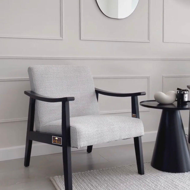 Wooden Handmade NEGRA Modern Arm Chair (Teak Wood) - WoodenTwist