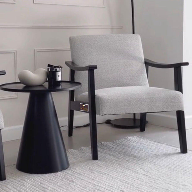Wooden Handmade NEGRA Modern Arm Chair (Teak Wood) - WoodenTwist