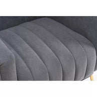 LÍNEA Wide Tufted Velvet Wingback Chair for Living Room - WoodenTwist