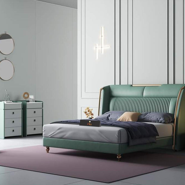 Luxury Lulu Design Queen Size Bed For Bedroom - WoodenTwist
