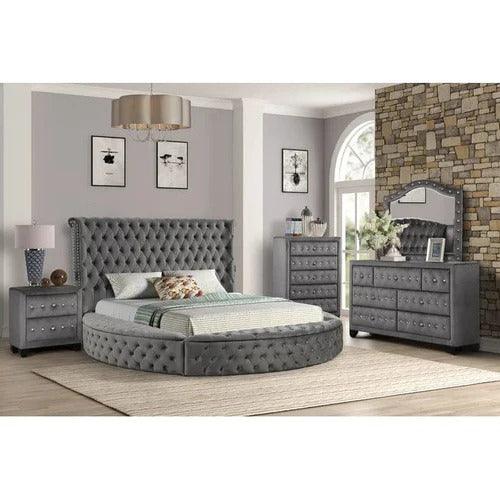 Wooden Handmade Brazel Tufted Upholstered Queen Size Bed with Storage - WoodenTwist