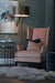 Exquisite Longer Wooden Wide Wingback Arm Chair (Pink) - WoodenTwist