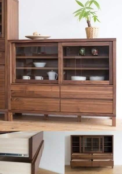 Wooden Chic Crockery Cabinet for Kitchen & Dining Room with Storage - WoodenTwist
