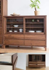 Wooden Chic Crockery Cabinet for Kitchen & Dining Room with Storage - WoodenTwist