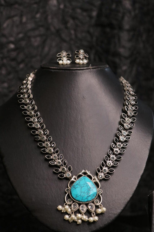 Turquoise Necklace Set - WoodenTwist