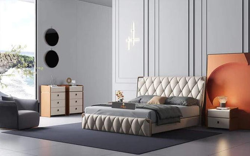 Luxury Design Queen Size Bed For Bedroom with Storage - WoodenTwist