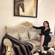 Beautiful Handmade Royal Antique Golden Finish Carved Sofa (3 Seater) - WoodenTwist