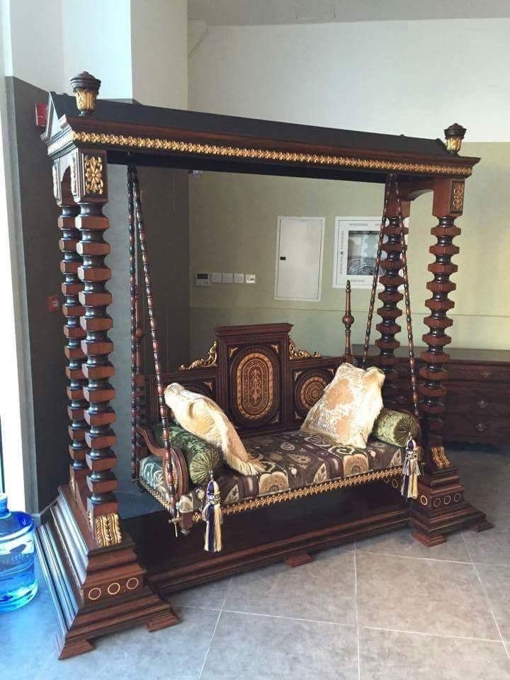 A Palace-Inspired Teak Swing