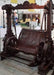 Wooden Twist Handmade Carved Teak Wood Royal Swing with 2 Pillow ( Brown, Walnut Finish) - WoodenTwist