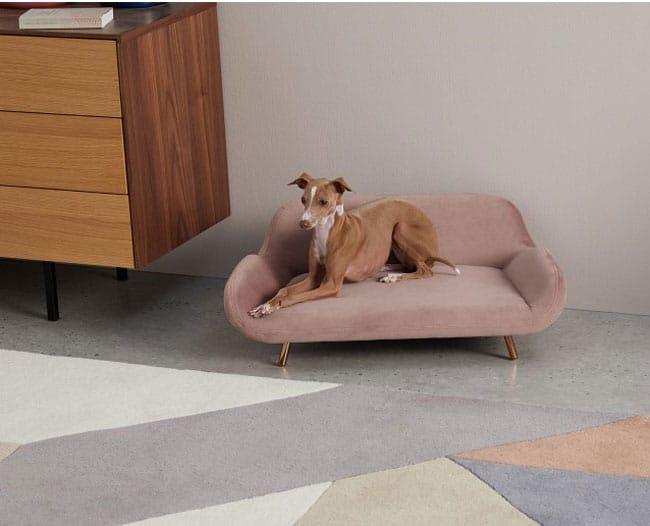 Wooden Twist Handmade Classic Comfortable Pet Sofa ( Pink ) - WoodenTwist