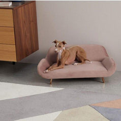 Wooden Twist Handmade Classic Comfortable Pet Sofa ( Pink ) - WoodenTwist