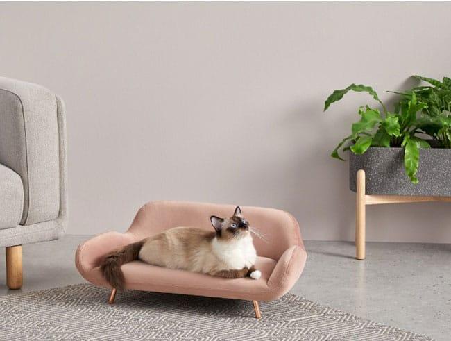 Wooden Twist Handmade Classic Comfortable Pet Sofa ( Pink ) - WoodenTwist
