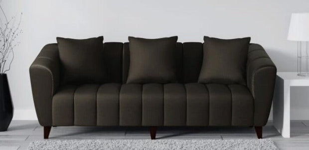 Premium Rolled Arms 3 Seater Sofa - WoodenTwist