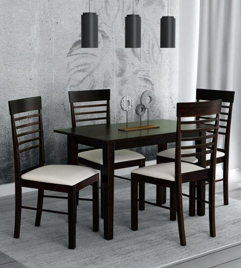 Solid Wood Dinning Table Set (4 Seater) - WoodenTwist