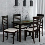 Solid Wood Dinning Table Set (4 Seater) - WoodenTwist