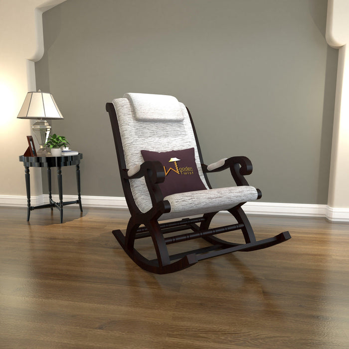 wooden rocking chair walnut