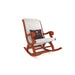 Wooden Twist Solid Wood Rocking Chair With Soft Cushion Designs - WoodenTwist