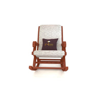 Wooden Twist Solid Wood Rocking Chair With Soft Cushion Designs - WoodenTwist