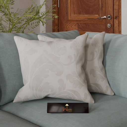 Fabrahome Square Handmade Velvet Fabric Cushion Cover Pack Of 2 ( 16 x 16 inch ) - WoodenTwist