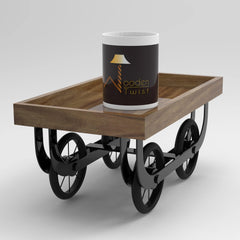 Premium Wooden Serving Cart - WoodenTwist