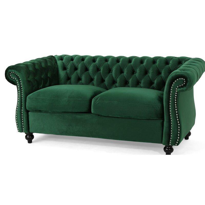 Regal Premium Flared Arm Loveseat - WoodenTwist