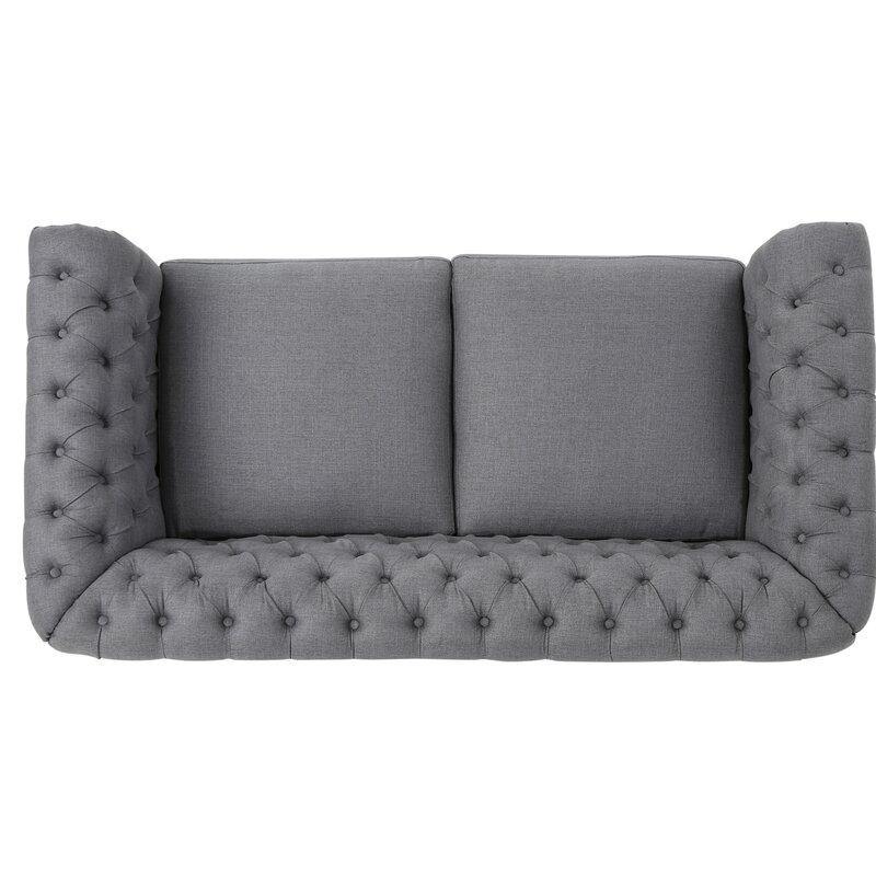 Regal Premium Flared Arm Loveseat - WoodenTwist