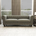 Graceful 3 Seater Velvet Rolled Arm Chesterfield Sofa - WoodenTwist