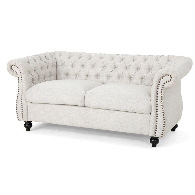 Regal Premium Flared Arm Loveseat - WoodenTwist