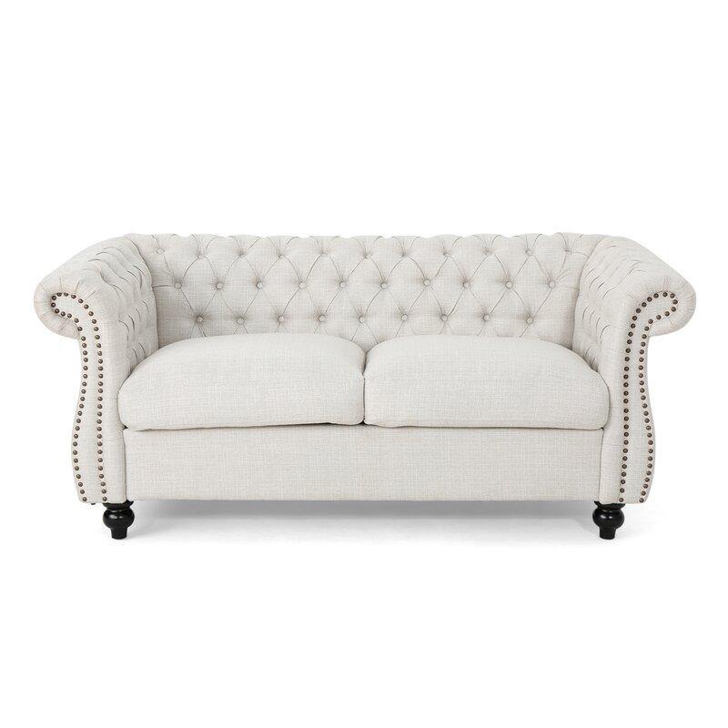 Regal Premium Flared Arm Loveseat - WoodenTwist