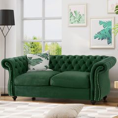 Regal Premium Flared Arm Loveseat - WoodenTwist