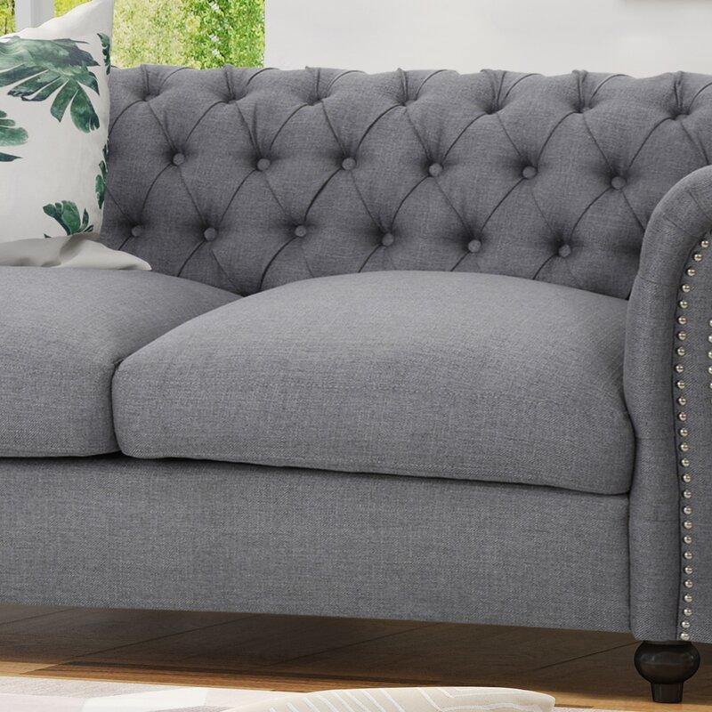 Regal Premium Flared Arm Loveseat - WoodenTwist