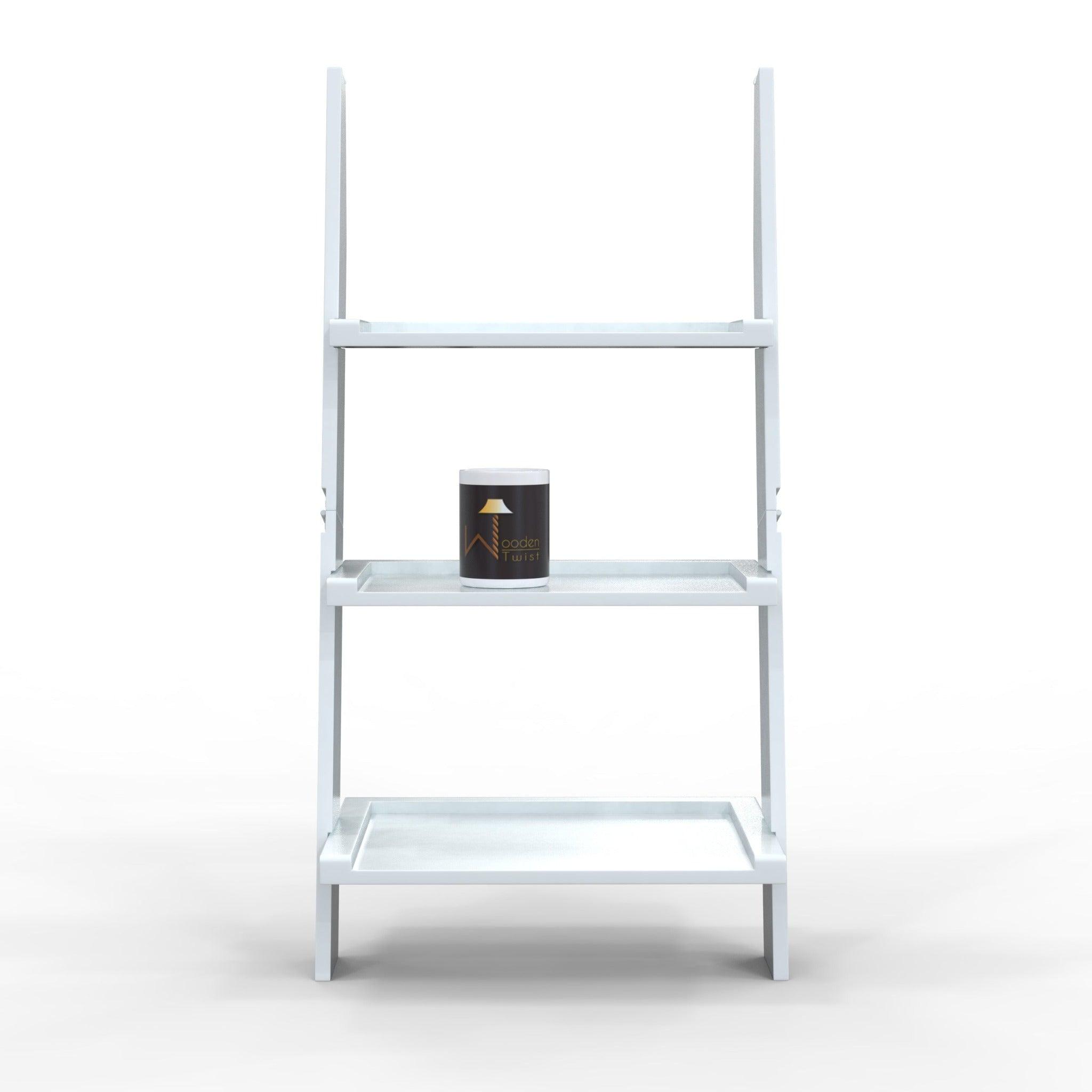 Escalera Leaning Bookcase Ladder and Room Organizer - WoodenTwist