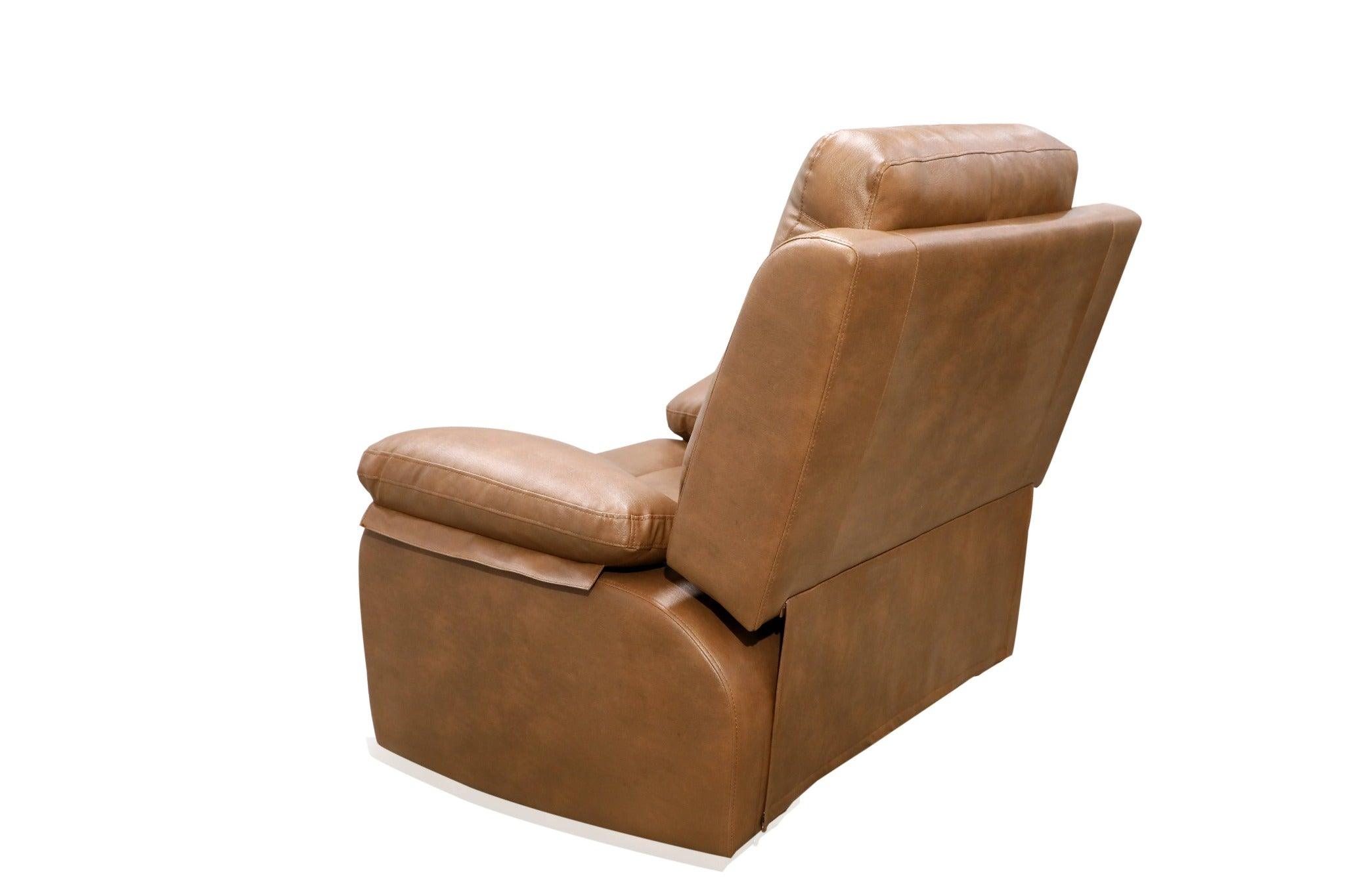 Motorised Recliner for Senior Citizens Light (Brown Finish) - WoodenTwist