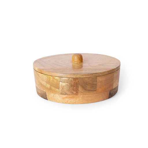 Mango Wood Roti Box (Brown) - WoodenTwist