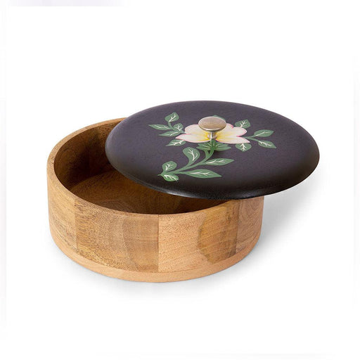 Floral Design Roti Box - WoodenTwist