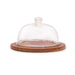 Glass Dome with Natural Wood Base - WoodenTwist