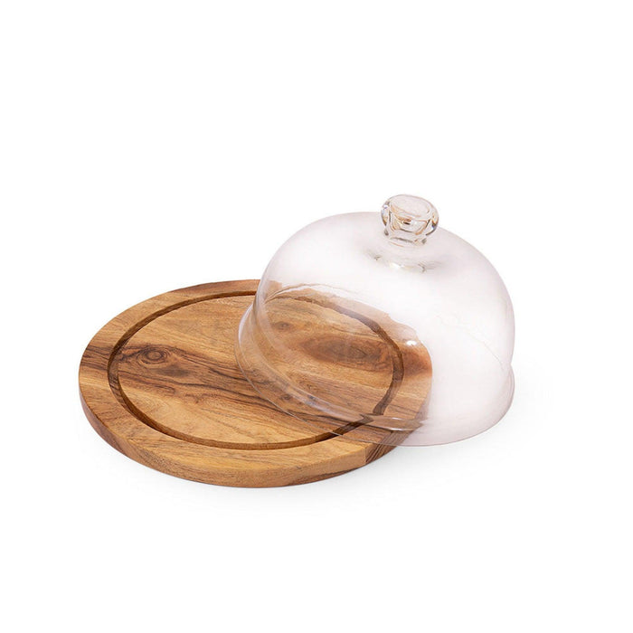 Glass Dome with Natural Wood - WoodenTwist