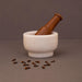 Marble Mortar and Pestle Set for Grinding Small Spices and Medicines - WoodenTwist