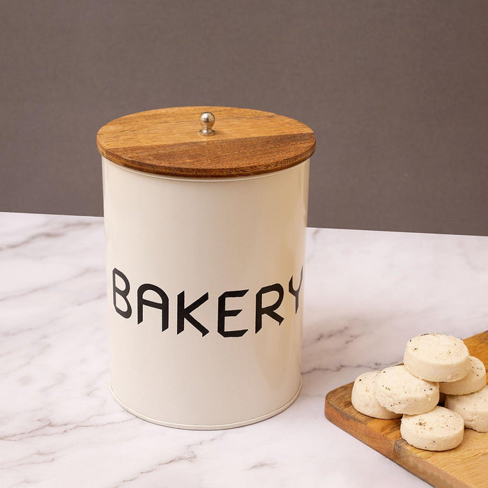Canister Potato Storage Jar Barrel with Wooden Lid - WoodenTwist