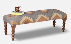 Wooden Handmade Stylish & Classy Bench In (Multicolor) - WoodenTwist