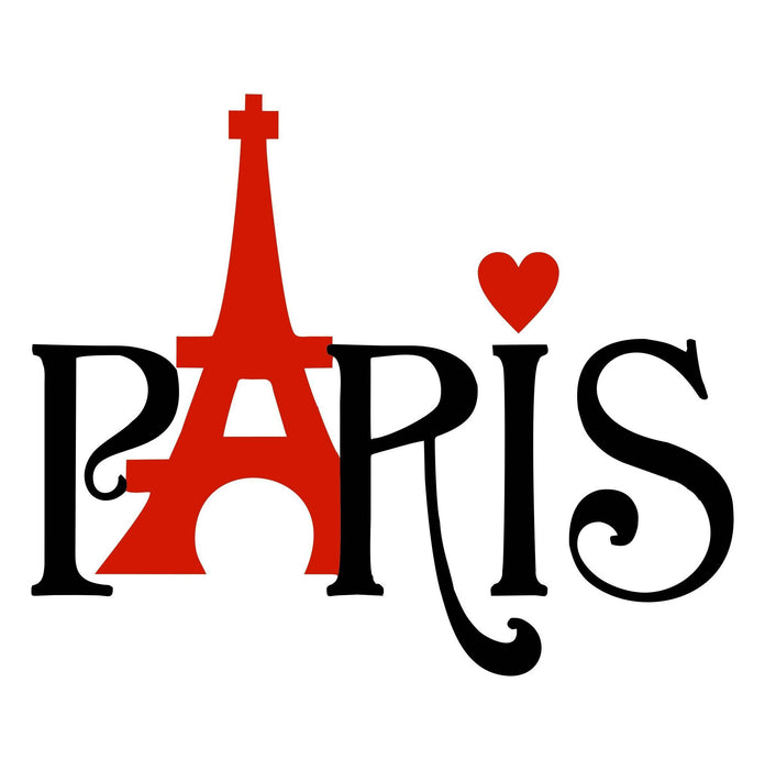 Wall Sticker "Love Paris" Decorative wall Sticker - WoodenTwist
