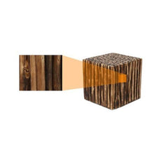 Bloque De Madera Wooden Square Coffee Table With 4 Stool - WoodenTwist