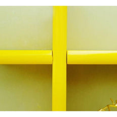 Criss Cross Floating Wall Shelf in a small apartment room