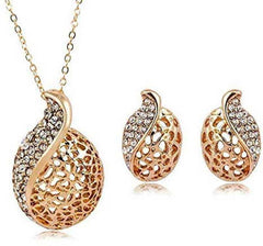 Raafi Alloy Gold-plated Jewel Set (Gold, White) - WoodenTwist