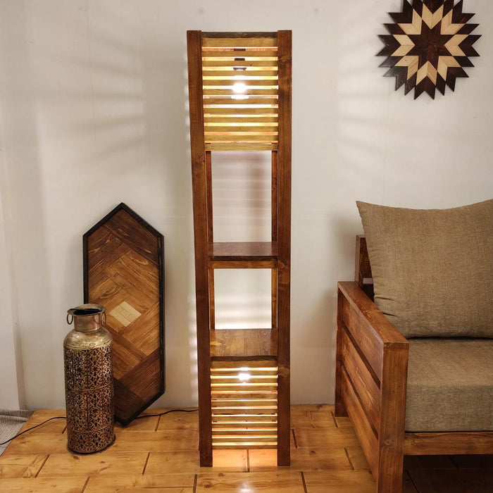 Antilia Wooden Floor Lamp - WoodenTwist