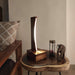 Arc Brown Wooden LED Table Lamp - WoodenTwist